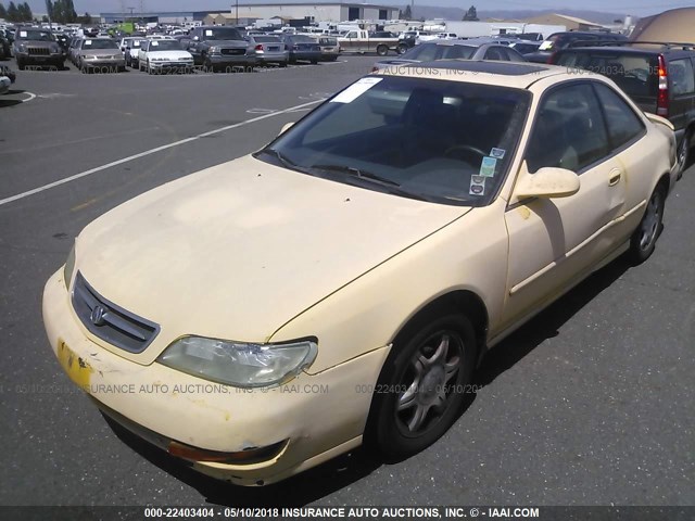 19UYA1253VL000323 - 1997 ACURA 2.2CL YELLOW photo 2