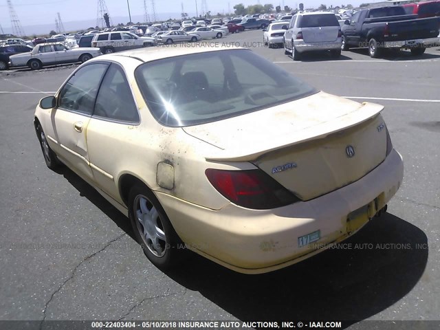 19UYA1253VL000323 - 1997 ACURA 2.2CL YELLOW photo 3