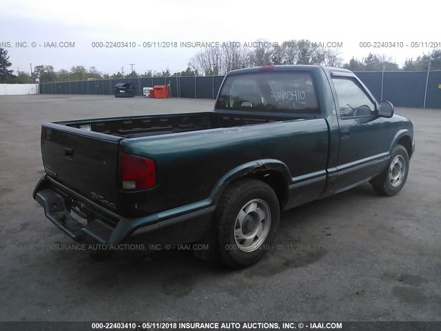 1GTCS1449VK514113 - 1997 GMC SONOMA GREEN photo 4