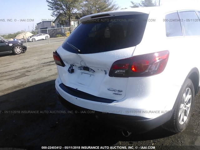 JM3TB3CA6D0404737 - 2013 MAZDA CX-9 TOURING WHITE photo 6