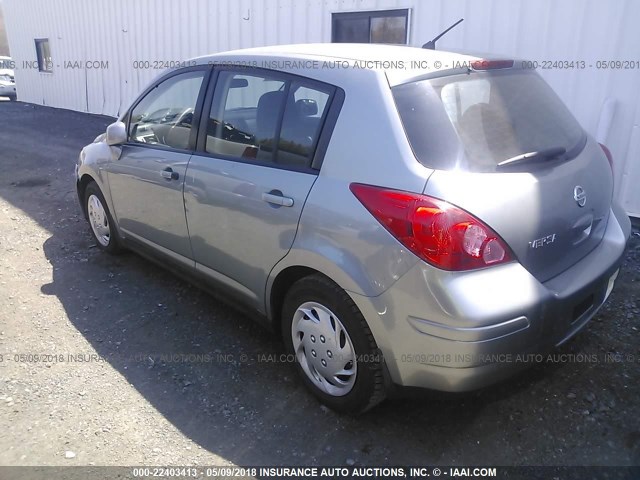 3N1BC1CP9AL463602 - 2010 NISSAN VERSA S/SL GRAY photo 3