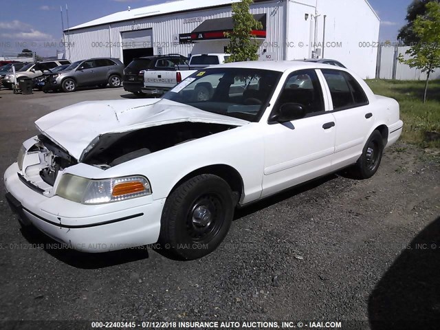 2FAFP71W4XX165987 - 1999 FORD CROWN VICTORIA POLICE INTERCEPTOR WHITE photo 2