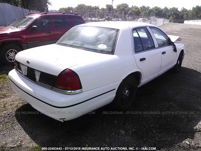 2FAFP71W4XX165987 - 1999 FORD CROWN VICTORIA POLICE INTERCEPTOR WHITE photo 4