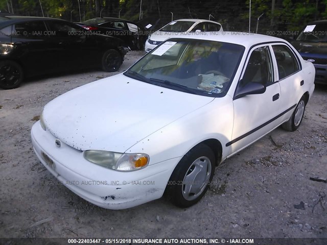 1Y1SK5283XZ431906 - 1999 CHEVROLET GEO PRIZM LSI WHITE photo 2