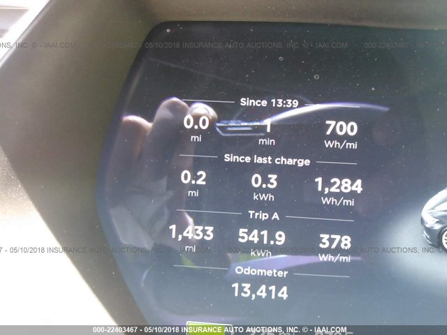 5YJSA1E46GF131226 - 2016 TESLA MODEL S GRAY photo 7