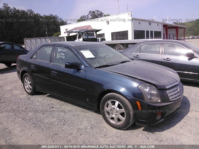 1G6DP577370151666 - 2007 CADILLAC CTS HI FEATURE V6 BLUE photo 1