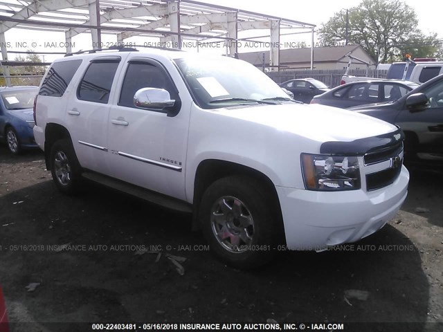 1GNFK23049R241362 - 2009 CHEVROLET TAHOE K1500 LT WHITE photo 1