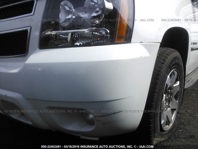 1GNFK23049R241362 - 2009 CHEVROLET TAHOE K1500 LT WHITE photo 6