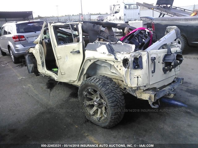 1J4BA5H11BL632694 - 2011 JEEP WRANGLER UNLIMITED SAHARA ბეჟი ფოტო 3