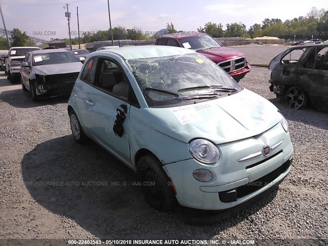 3C3CFFAR9GT209461 - 2016 FIAT 500 POP Light Blue photo 6