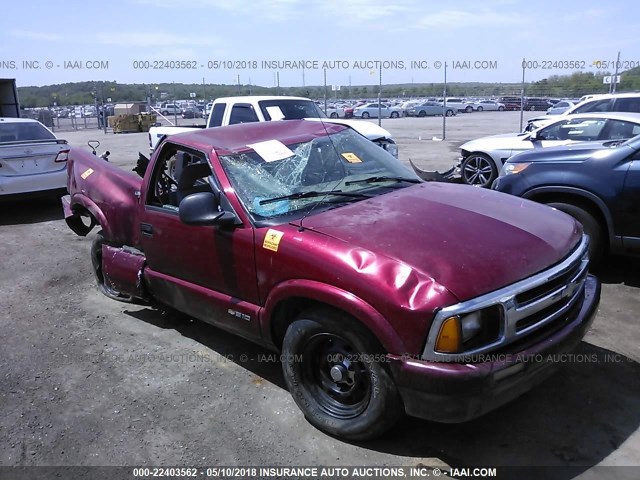 1GCCS1444T8217910 - 1996 CHEVROLET S TRUCK S10 BURGUNDY photo 6