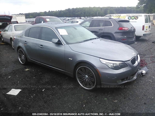 WBANV13528CZ51358 - 2008 BMW 528 XI GRAY photo 1