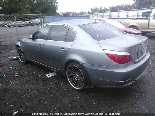 WBANV13528CZ51358 - 2008 BMW 528 XI GRAY photo 3