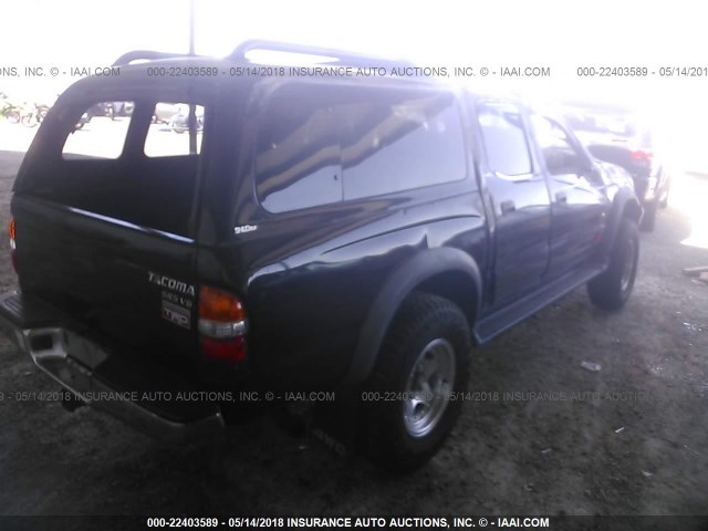 5TEHN72N51Z829492 - 2001 TOYOTA TACOMA DOUBLE CAB 黑色 照片 4