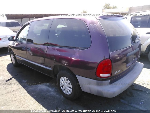 2P4GP24R8WR846935 - 1998 PLYMOUTH GRAND VOYAGER  RED photo 3