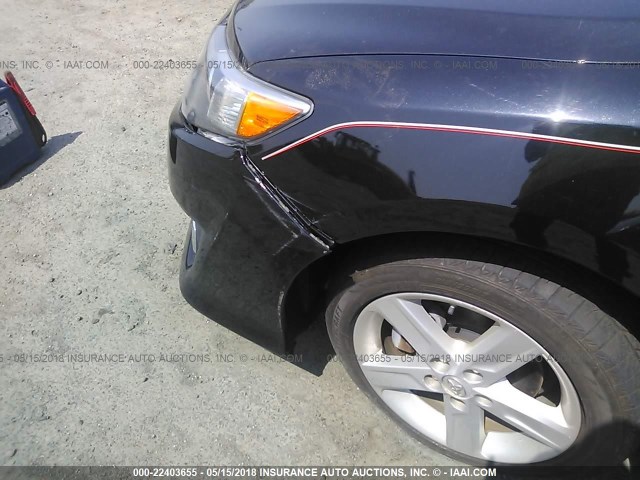 4T1BF1FK4DU245058 - 2013 TOYOTA CAMRY L/SE/LE/XLE BLACK photo 6