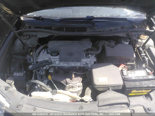 4T1BF1FK5CU570039 - 2012 TOYOTA CAMRY SE/LE/XLE BLACK photo 10