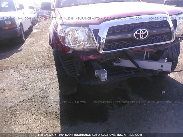 5TFUU4EN8BX003868 - 2011 TOYOTA TACOMA ACCESS CAB Կարմիր լուսանկար 6