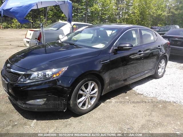 5XXGN4A78DG254997 - 2013 KIA OPTIMA EX BLACK photo 2