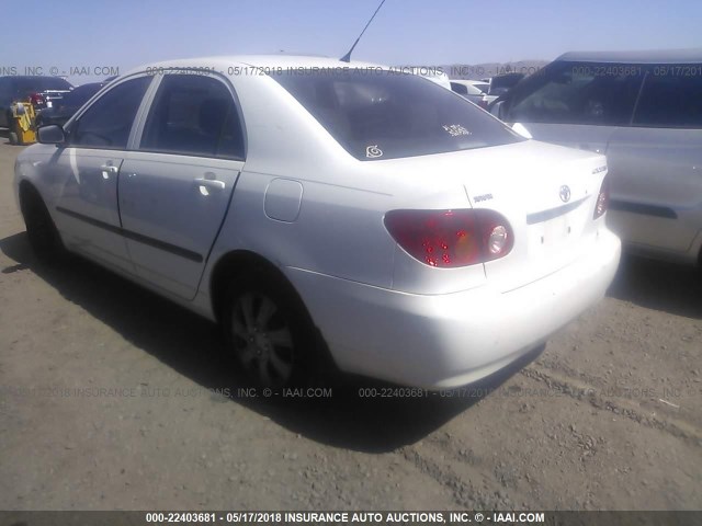 JTDBR32E530049840 - 2003 TOYOTA COROLLA CE/LE WHITE photo 3