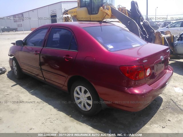 JTDBR32E730033705 - 2003 TOYOTA COROLLA CE/LE RED photo 3