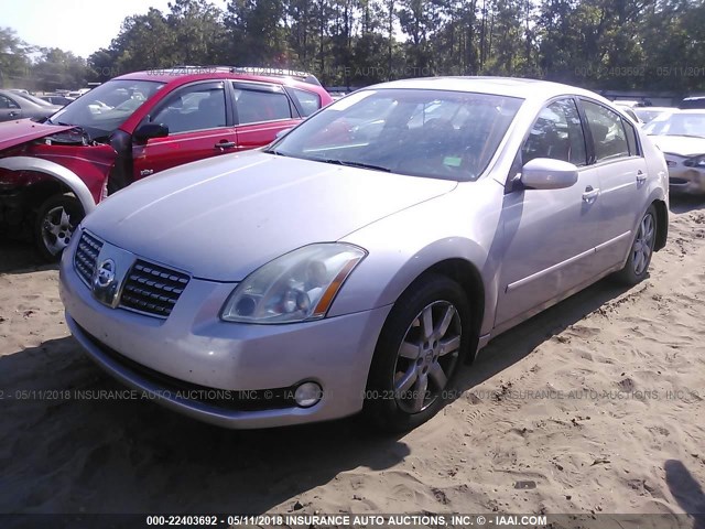 1N4BA41E76C808530 - 2006 NISSAN MAXIMA SE/SL SILVER photo 2