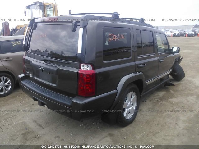 1J8HG48N16C228742 - 2006 JEEP COMMANDER GRAY photo 4