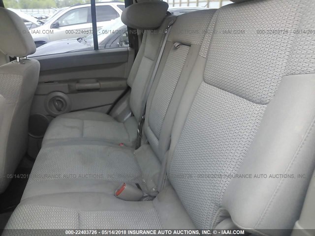 1J8HG48N16C228742 - 2006 JEEP COMMANDER GRAY photo 8
