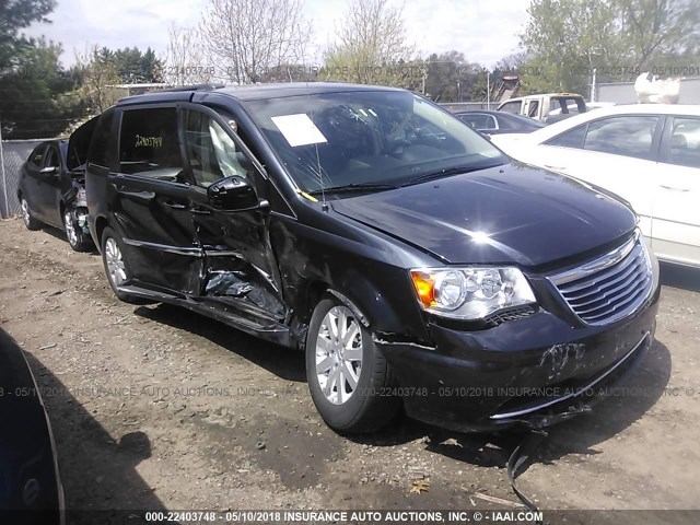 2C4RC1BGXDR604035 - 2013 CHRYSLER TOWN & COUNTRY TOURING Dark Blue photo 1