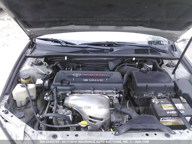 4T1BE32K33U145827 - 2003 TOYOTA CAMRY LE/XLE/SE SILVER photo 10