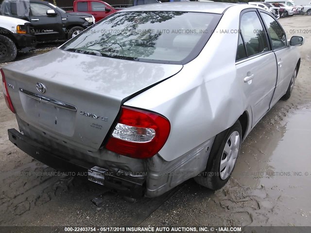 4T1BE32K33U145827 - 2003 TOYOTA CAMRY LE/XLE/SE SILVER photo 6