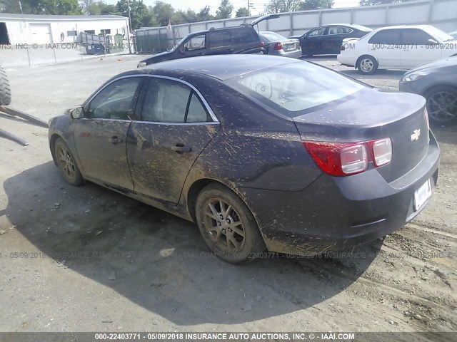 1G11A5SAXDF278100 - 2013 CHEVROLET MALIBU LS ნაცრისფერი ფოტო 3
