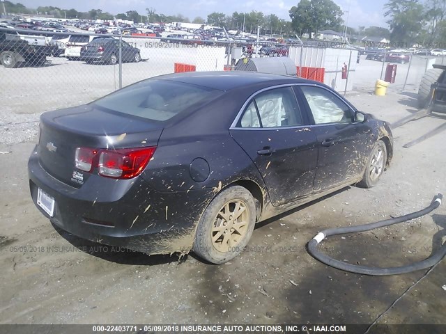 1G11A5SAXDF278100 - 2013 CHEVROLET MALIBU LS ნაცრისფერი ფოტო 4
