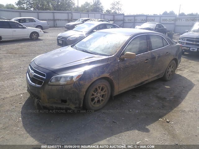 1G11A5SAXDF278100 - 2013 CHEVROLET MALIBU LS ნაცრისფერი ფოტო 6