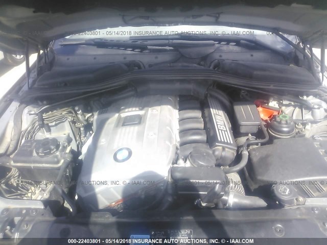 WBANN73566CN01258 - 2006 BMW 530 XIT GRAY photo 10