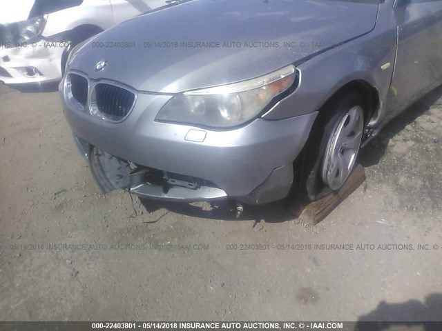 WBANN73566CN01258 - 2006 BMW 530 XIT GRAY photo 6