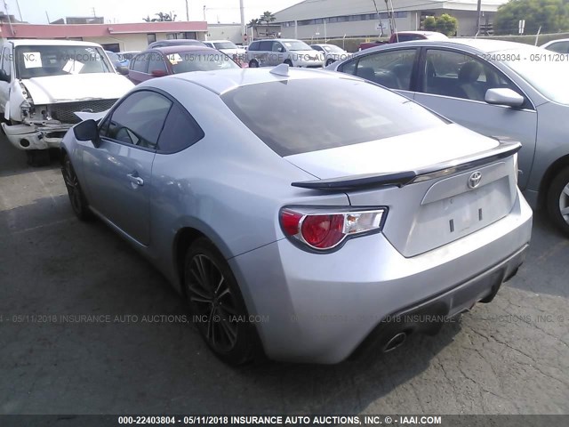 JF1ZNAA12F9709092 - 2015 TOYOTA SCION FR-S SILVER photo 3