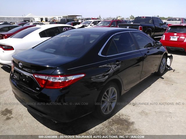 4T1BF1FKXGU159600 - 2016 TOYOTA CAMRY LE/XLE/SE/XSE BLACK photo 4