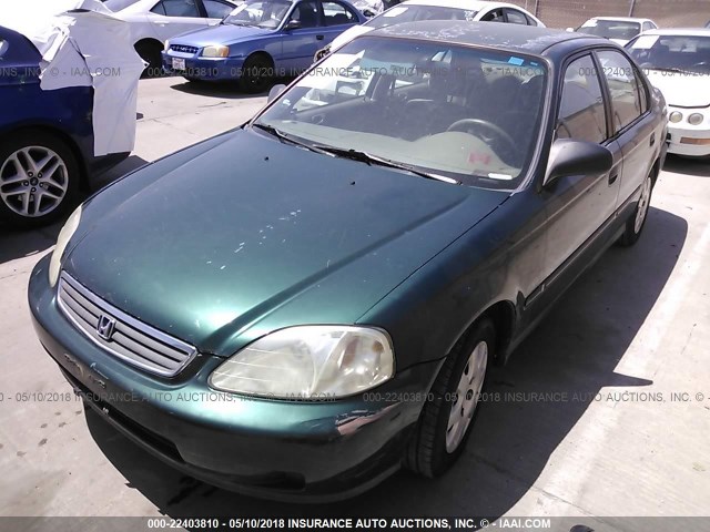 2HGEJ6610YH595186 - 2000 HONDA CIVIC SE GREEN photo 2