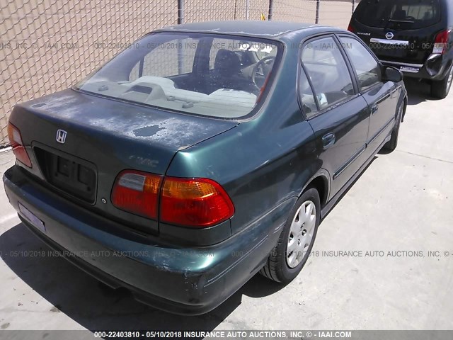 2HGEJ6610YH595186 - 2000 HONDA CIVIC SE GREEN photo 4