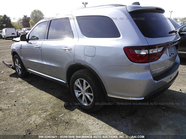 1C4RDJDG2EC970818 - 2014 DODGE DURANGO LIMITED GRAY photo 3