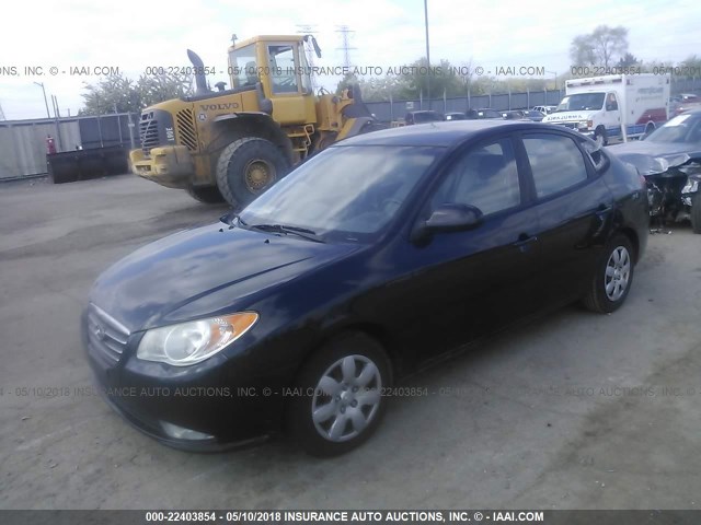 KMHDU46D98U528238 - 2008 HYUNDAI ELANTRA GLS/SE/LIMITED BLACK photo 2