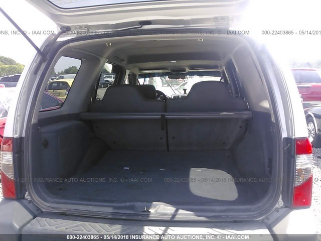 5N1ED28TX4C627793 - 2004 NISSAN XTERRA XE/SE SILVER photo 8