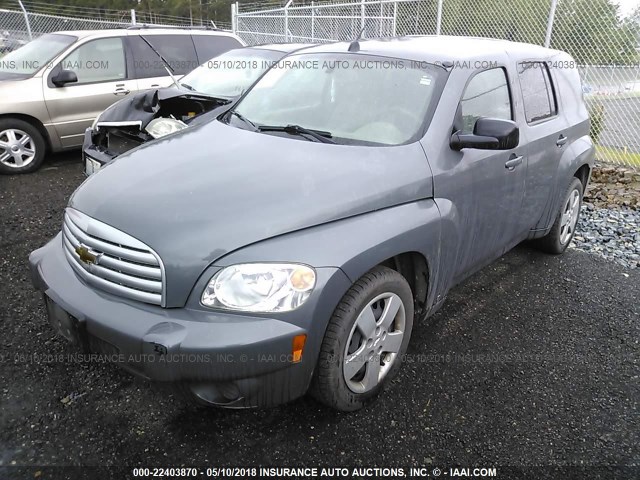 3GNDA13D98S590746 - 2008 CHEVROLET HHR LS GRAY photo 2