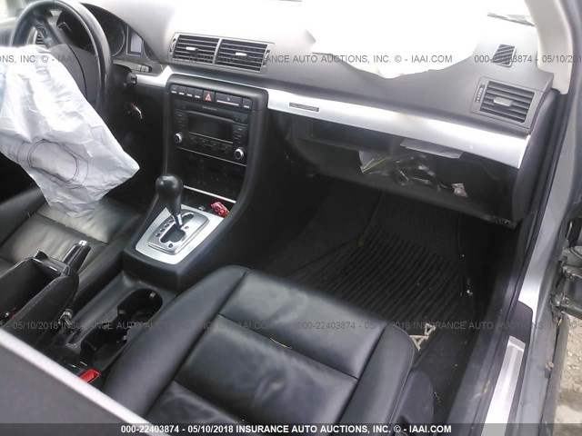 WAUDF78E98A151883 - 2008 AUDI A4 2.0T QUATTRO GRAY photo 5