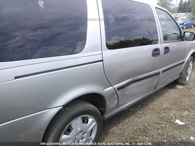 1GNDV23L46D107694 - 2006 CHEVROLET UPLANDER LS SILVER photo 6
