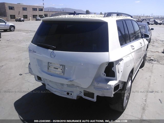 WDCGG5HB7EG303489 - 2014 MERCEDES-BENZ GLK 350 WHITE photo 4