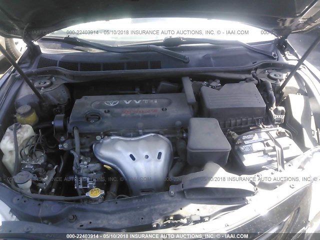 4T1BE46K19U365265 - 2009 TOYOTA CAMRY SE/LE/XLE BLACK photo 10