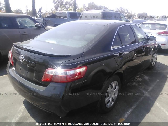 4T1BE46K19U365265 - 2009 TOYOTA CAMRY SE/LE/XLE BLACK photo 4