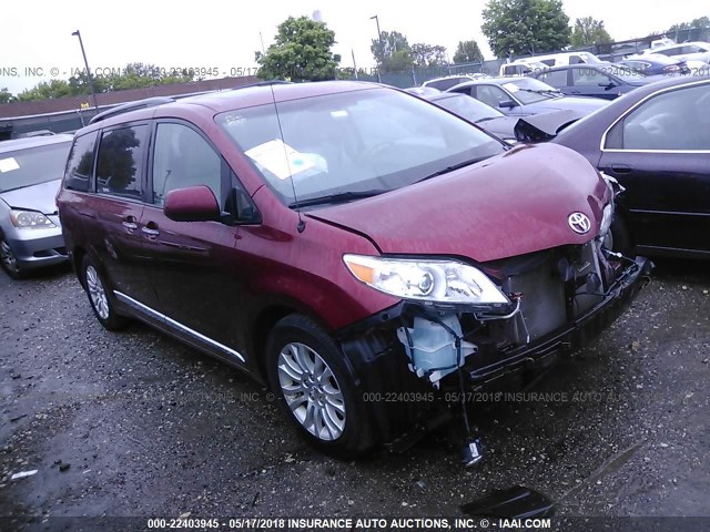 5TDYK3DC8DS307177 - 2013 TOYOTA SIENNA XLE/LIMITED RED photo 1
